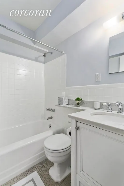 New York City Real Estate | View 205 East 77th Street, 9A | 2nd Bathroom with Marble Vanity | View 8