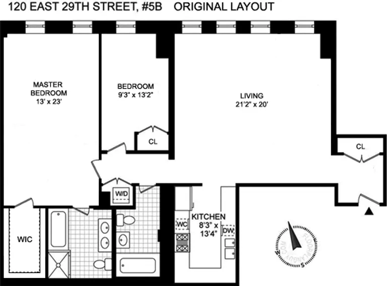 120 East 29th Street, 5B | floorplan | View 8