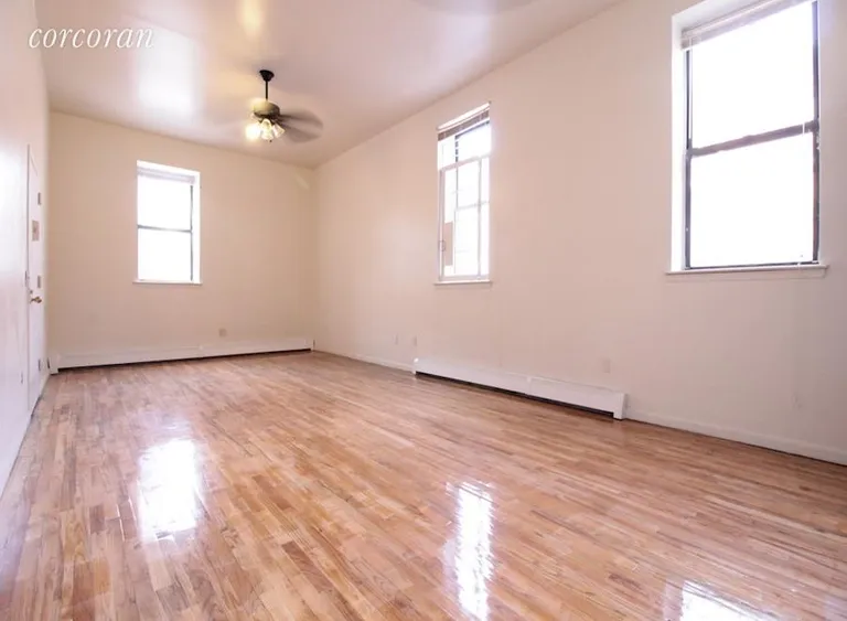 New York City Real Estate | View 432 Hancock Street, 1 | Open, Airy Bright Living Room | View 2