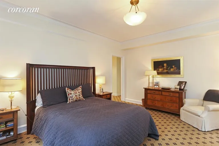 New York City Real Estate | View 25 Central Park West, 9AD | Master Bedroom with En Suite Bath | View 5