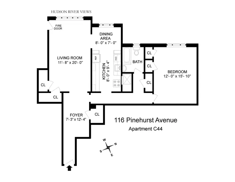 116 Pinehurst Avenue, C44 | floorplan | View 5