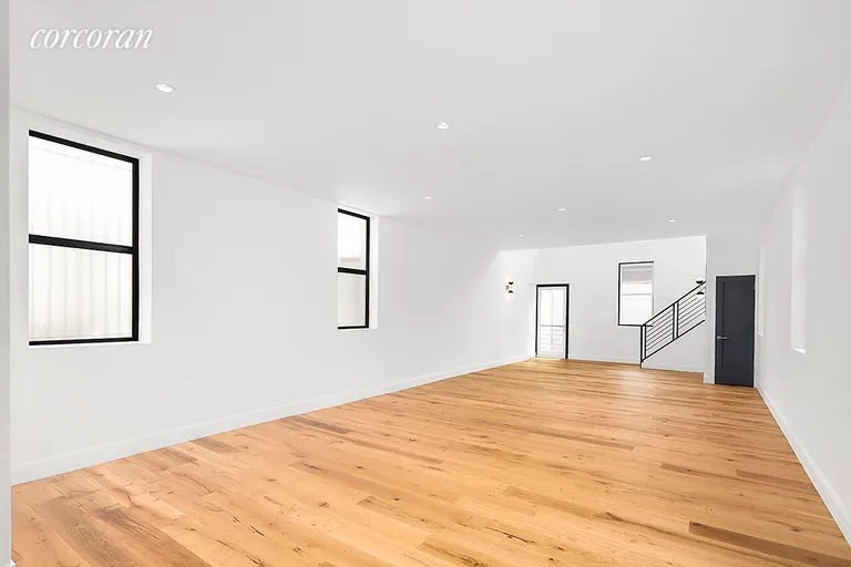 New York City Real Estate | View 226 Pacific Street | Garden level media/entertaining/living space | View 11