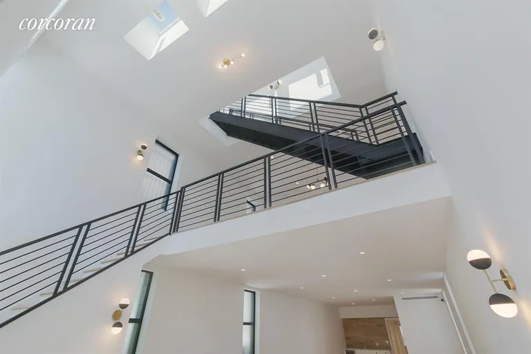 New York City Real Estate | View 226 Pacific Street | Stairs from first floor to roof terrace | View 10
