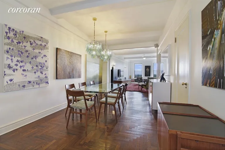 New York City Real Estate | View 135 Eastern Parkway, 12B | Huge Entry Foyer Used as Dining Room | View 3