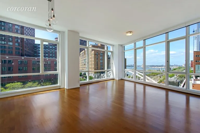 New York City Real Estate | View 200 Chambers Street, 6C | Living Room | View 4