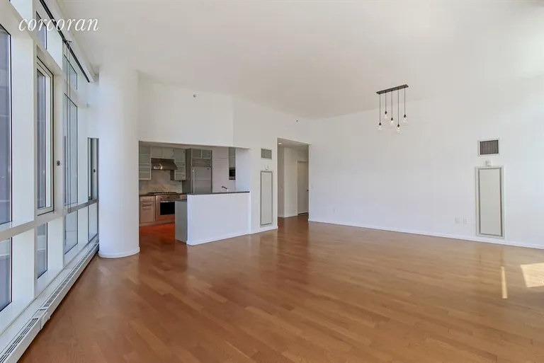 New York City Real Estate | View 200 Chambers Street, 6C | Living Room/Dining | View 5