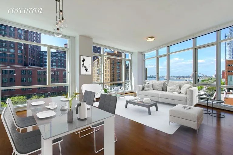 New York City Real Estate | View 200 Chambers Street, 6C | 2 Beds, 2 Baths | View 1