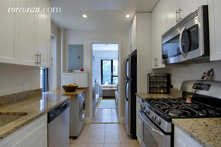New York City Real Estate | View 420 Central Park West, 2B | Windowed kitchen | View 3