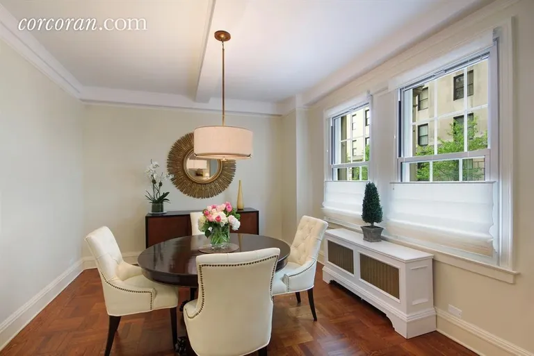 New York City Real Estate | View 1035 Fifth Avenue, 2D | Formal Dining Room with Tree-top Views | View 4