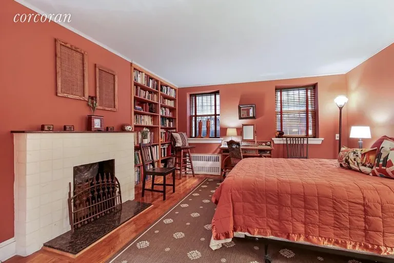New York City Real Estate | View 326 West 19th Street | Bedroom with fireplace | View 9