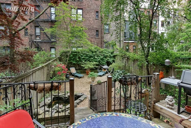 New York City Real Estate | View 326 West 19th Street | Deck to garden | View 15
