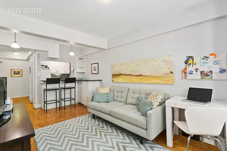 New York City Real Estate | View 210 East 63rd Street, 3A | Reverse view showing open kitchen | View 2
