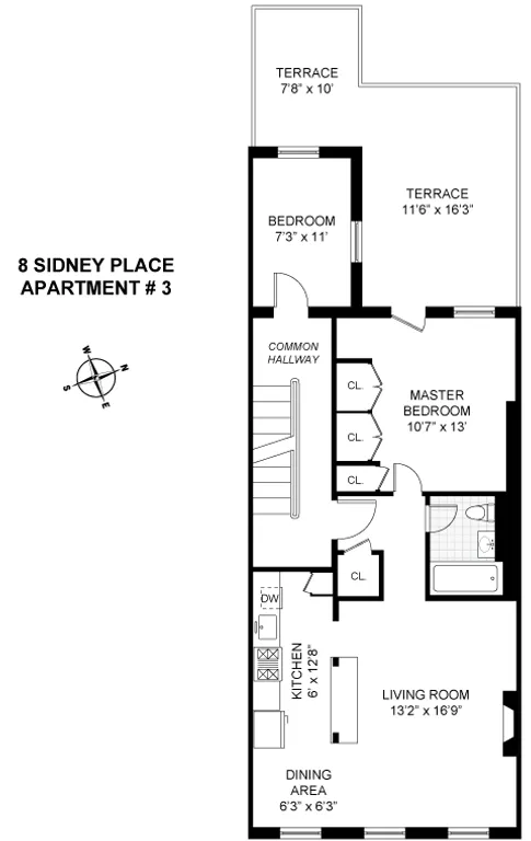 8 Sidney Place, 3 | floorplan | View 8