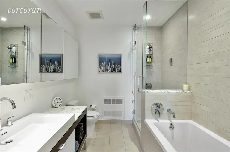 New York City Real Estate | View 20 Bayard Street, 5D | Master Bathroom | View 7