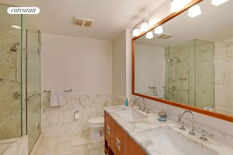 New York City Real Estate | View 200 West End Avenue, 4C | Exceptional Master Bathroom with double vanity | View 5