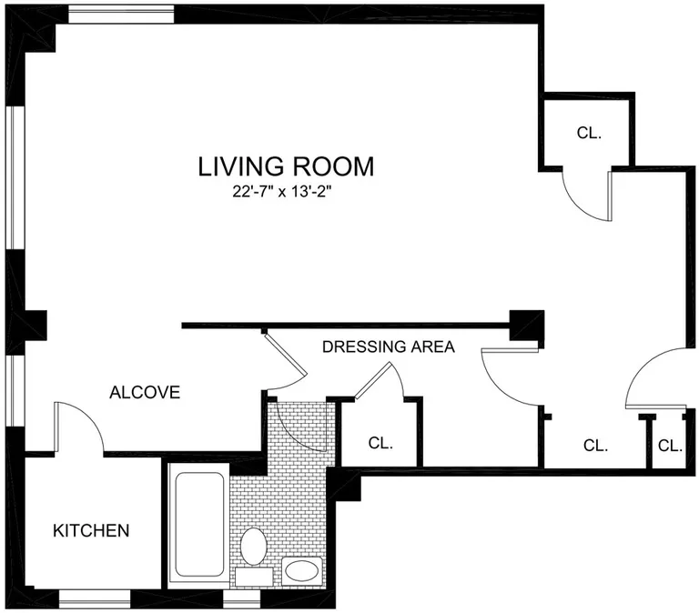 240 Central Park South, 4O | floorplan | View 5