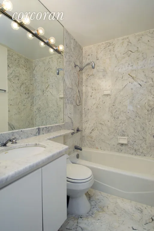 New York City Real Estate | View 45 East 25th Street, 10D | Marble bathroom! | View 4