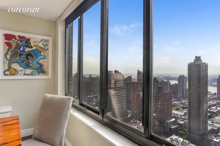 New York City Real Estate | View 115 East 87th Street, 38F | Dining with views... | View 9
