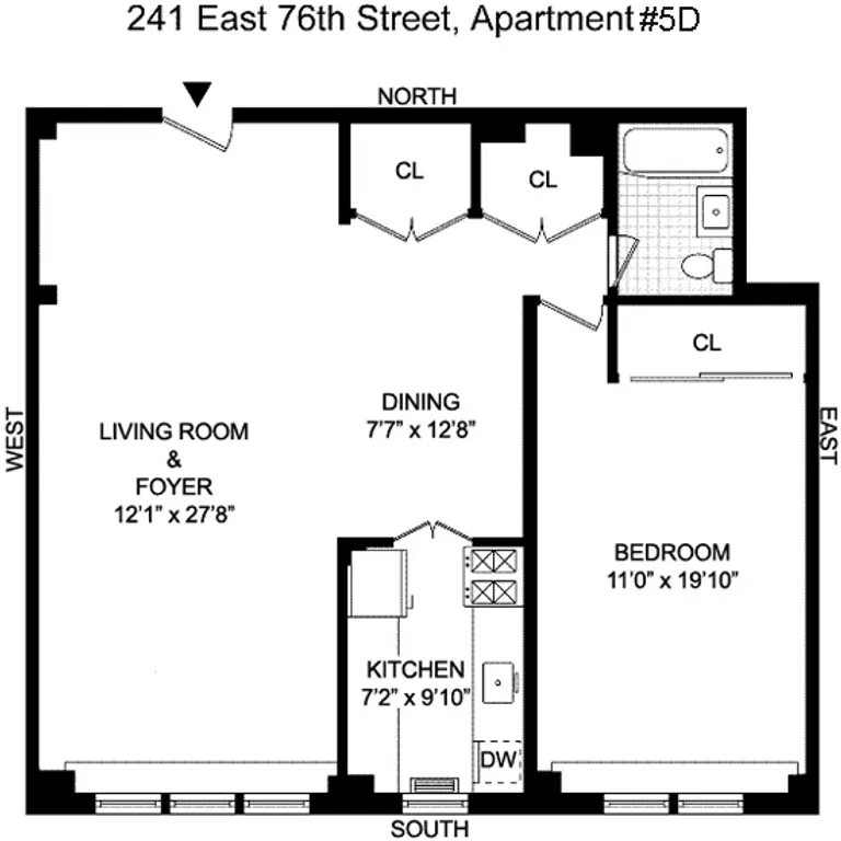 241 East 76th Street, 5D | floorplan | View 10