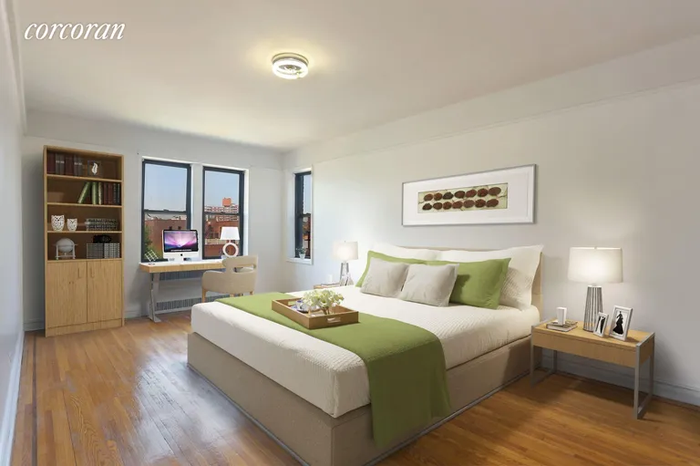 New York City Real Estate | View 125 Hawthorne Street, 6C | Bedroom as imagined | View 8