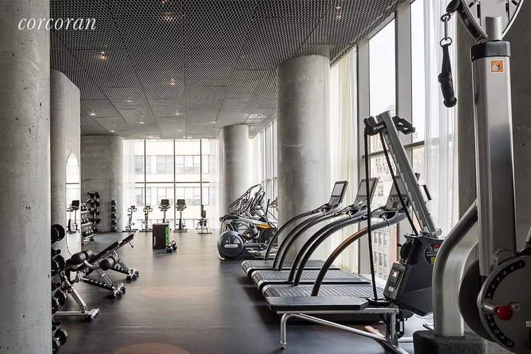New York City Real Estate | View 56 Leonard Street, PH 52B | Fitness center with private terrace | View 16