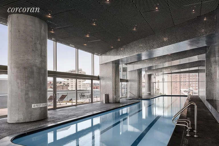 New York City Real Estate | View 56 Leonard Street, PH 52B | Shimmering 75-foot lap pool and hot tub | View 14