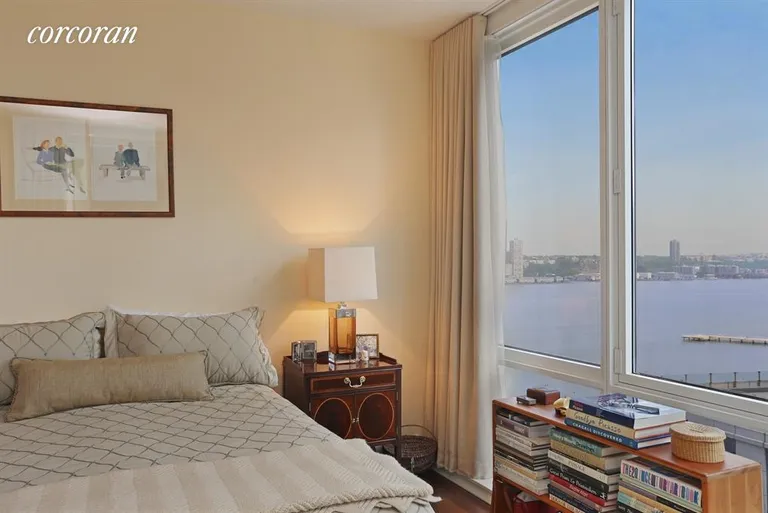 New York City Real Estate | View 60 Riverside Boulevard, 1902 | Master Bedroom with River Views | View 5