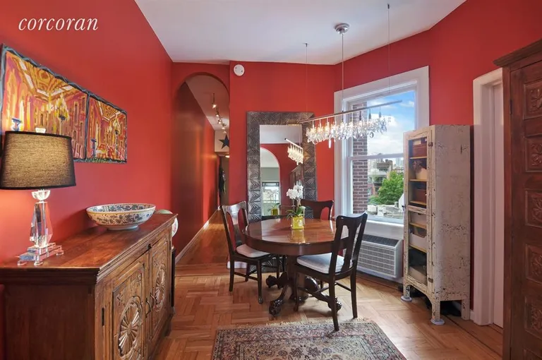 New York City Real Estate | View 237 West 11th Street, 6A | Elegant dining - facing north | View 4