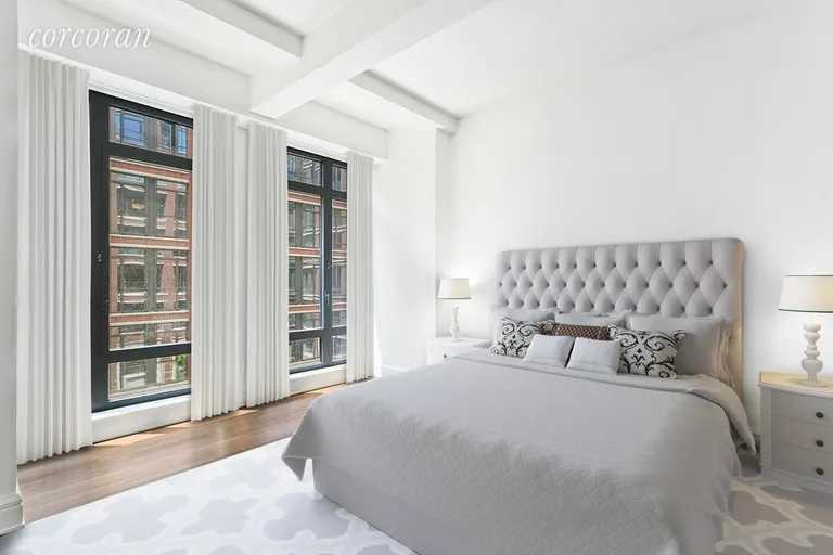 New York City Real Estate | View 160 West 12th Street, 42 | bedroom (virtually staged) | View 4