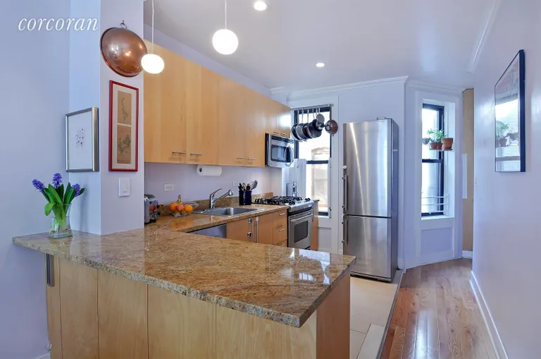 New York City Real Estate | View 363 7th Street, 3L | Recently Renovated Kitchen with Breakfast Bar | View 3