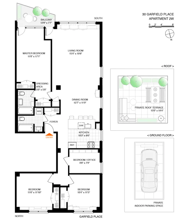 30 Garfield Place, 2W | floorplan | View 11