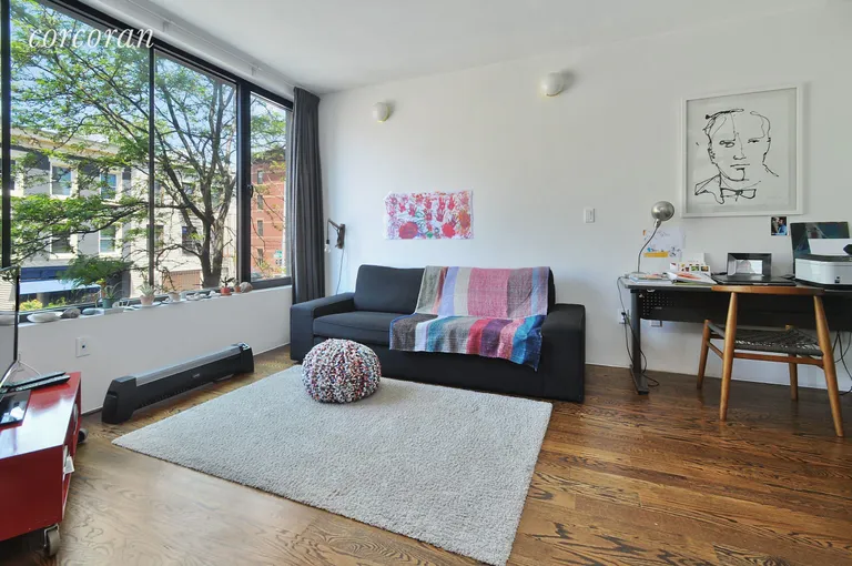 New York City Real Estate | View 131 Wythe Avenue, 2-F | Living Room (Convertible 2nd BR) | View 2