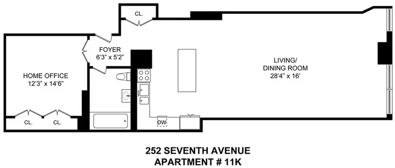 252 Seventh Avenue, 11K | floorplan | View 17