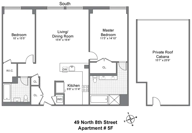 49 North 8th Street, 5F | floorplan | View 10