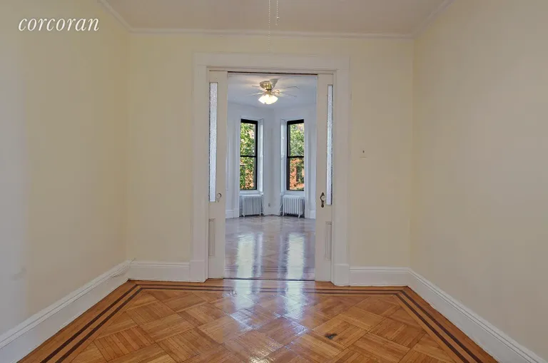 New York City Real Estate | View 308 11th Street | Mint Condition Inlaid Floors and Original Pocket | View 3