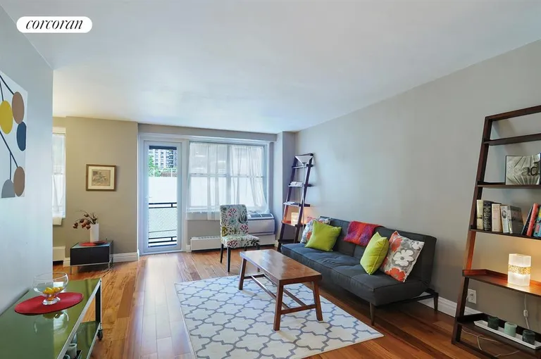 New York City Real Estate | View 303 West 66th Street, 2KW | Living Room 12 x 21'8  | View 2