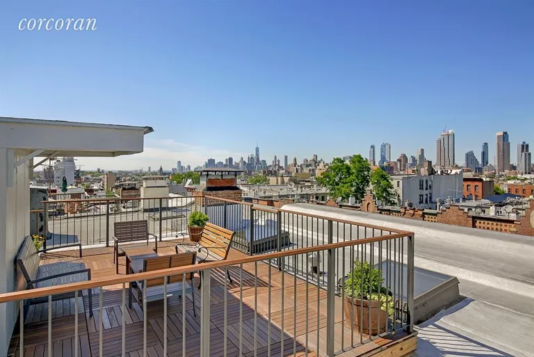 New York City Real Estate | View 656 Carroll Street, 4R | Roof Deck views of Manhattan Skyline | View 9