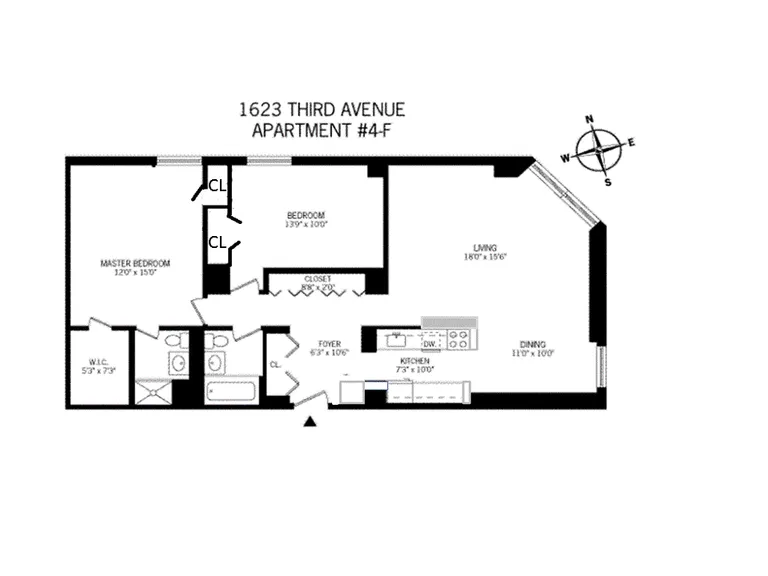 1623 Third Avenue, 4F | floorplan | View 11