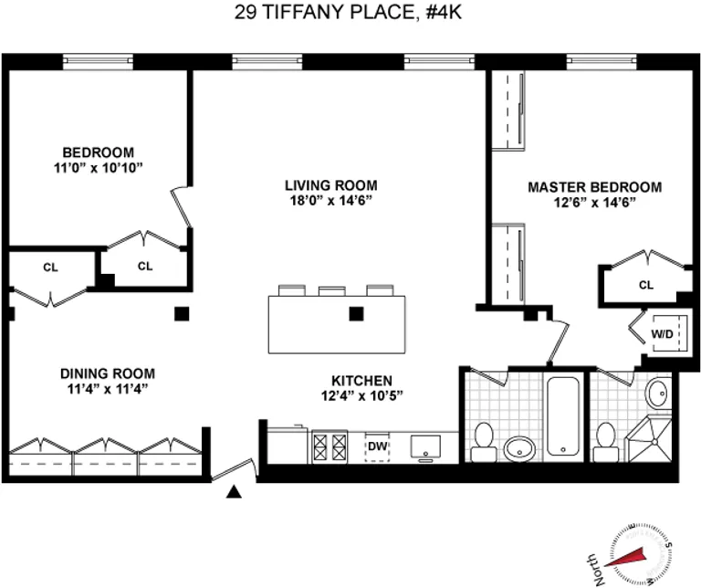 29 Tiffany Place, 4K | floorplan | View 6