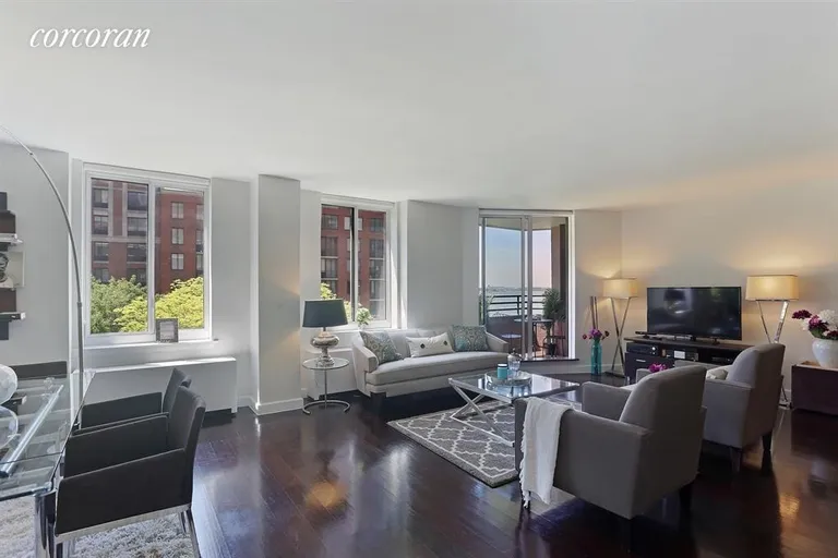 New York City Real Estate | View 333 Rector Place, 609 | Living Room | View 2