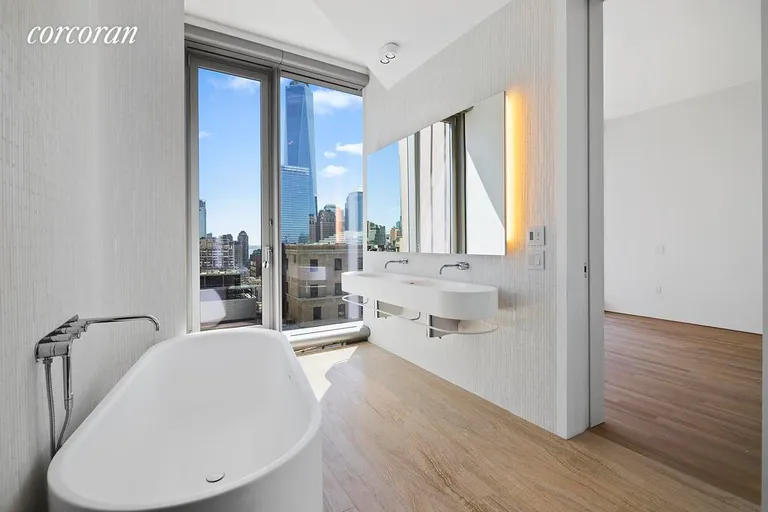 New York City Real Estate | View 56 Leonard Street, 24A WEST | Master Bathroom  | View 8