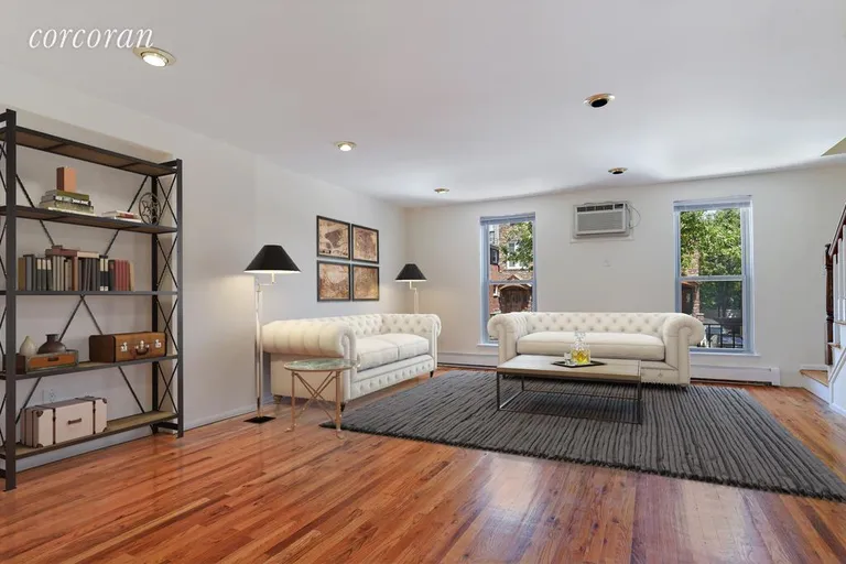 New York City Real Estate | View 224 97th Street | Living Room  - Virtually Staged | View 2