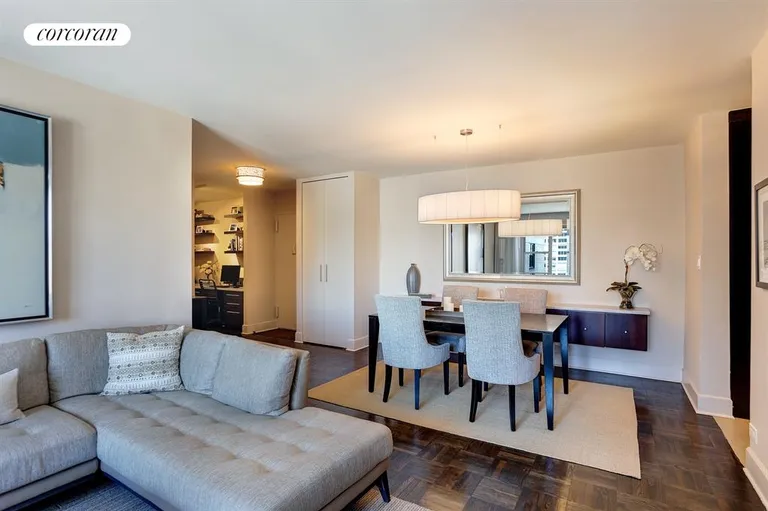 New York City Real Estate | View 400 East 56th Street, 26E | Living Room / Dining Room | View 2