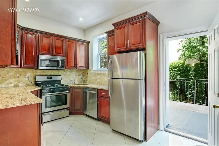 New York City Real Estate | View 757 Marcy Avenue | Dishwasher, full size appliances and deck! | View 4