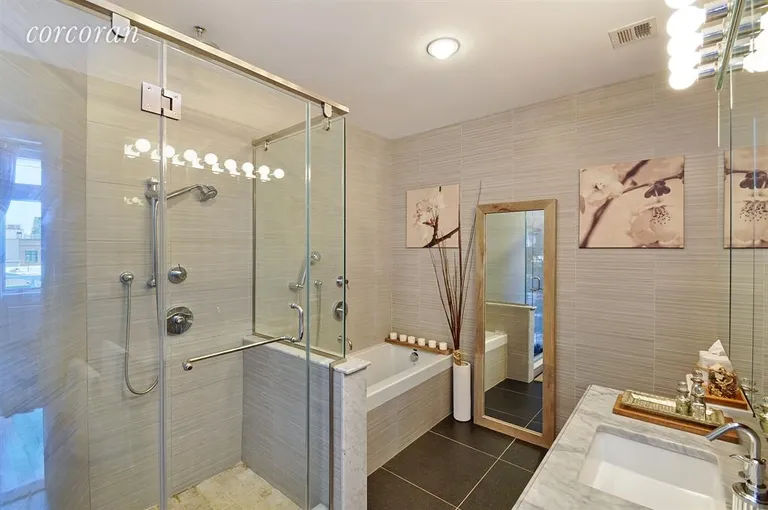 New York City Real Estate | View 12 McGuinness Blvd S, 4B | Master Bathroom | View 6