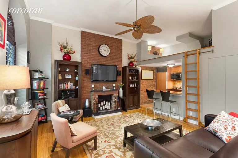 New York City Real Estate | View 61 West 68th Street, 5 PARLOR | With Sleep/Study Loft and Kitchen View | View 2
