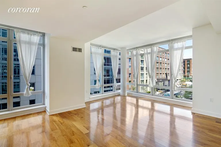 New York City Real Estate | View 2 Northside Piers, 3S | Living Room | View 2