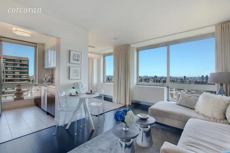 New York City Real Estate | View 215-217 East 96th Street, 28L | Living Room | View 7
