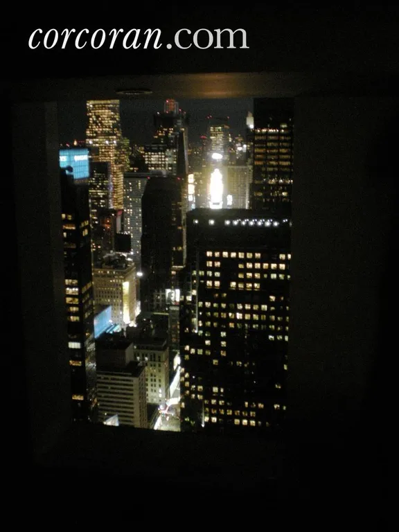New York City Real Estate | View 230 West 56th Street, 66B | View from bathroom | View 9