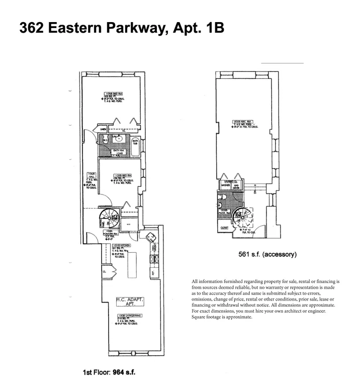 362 Eastern Parkway, 1B | floorplan | View 5